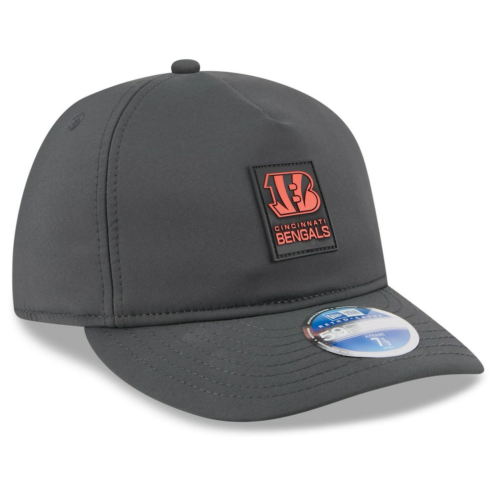 2025 Sideline Cold Weather Retro Crown 59FIFTY Fitted Hat - Cincinnati Bengals