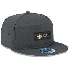 2025 Sideline Cold Weather Split Panel 9FIFTY Snapback Hat - New Orleans Saints