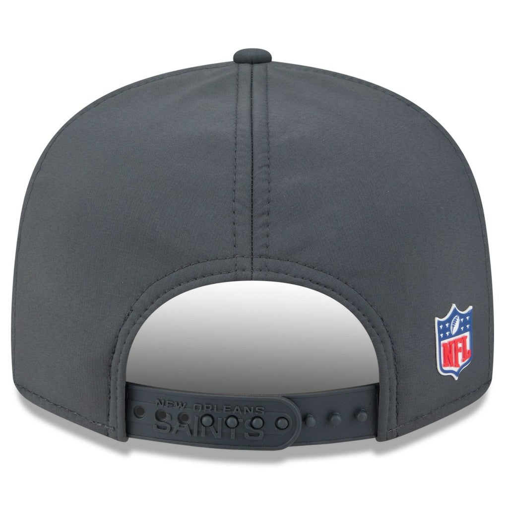2025 Sideline Cold Weather Split Panel 9FIFTY Snapback Hat - New Orleans Saints