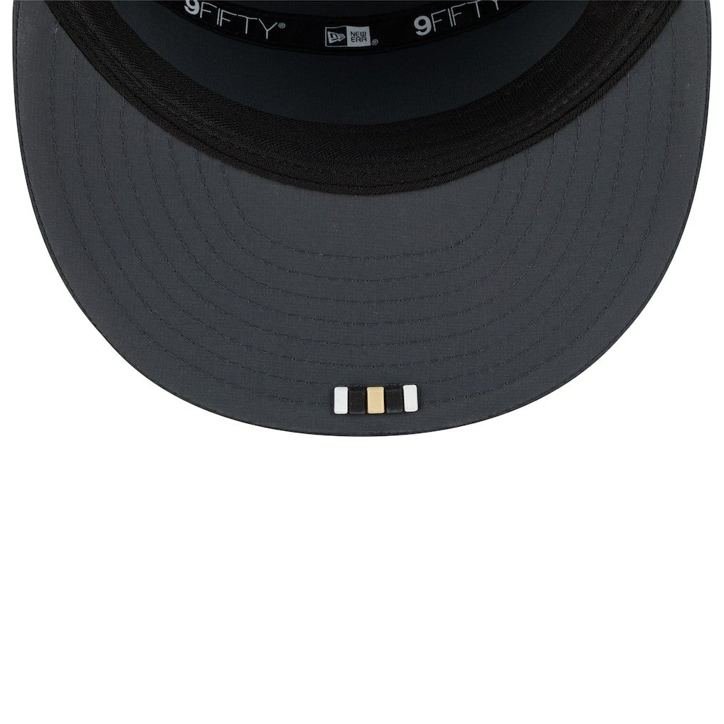 2025 Sideline Cold Weather Split Panel 9FIFTY Snapback Hat - New Orleans Saints