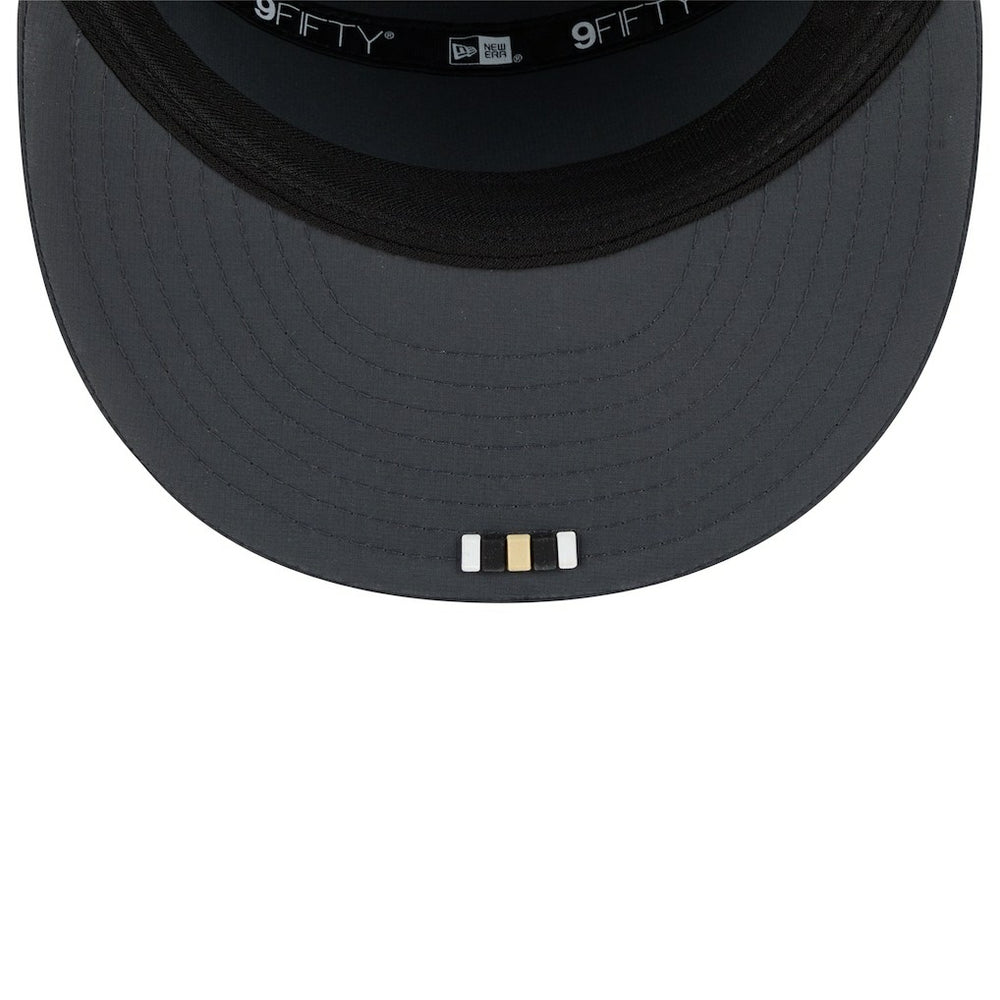 2025 Sideline Cold Weather Split Panel 9FIFTY Snapback Hat - New Orleans Saints