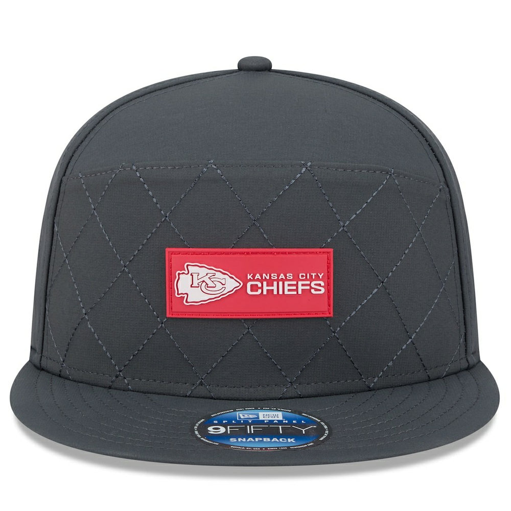 2025 Sideline Cold Weather Split Panel 9FIFTY Snapback Hat - Kansas City Chiefs