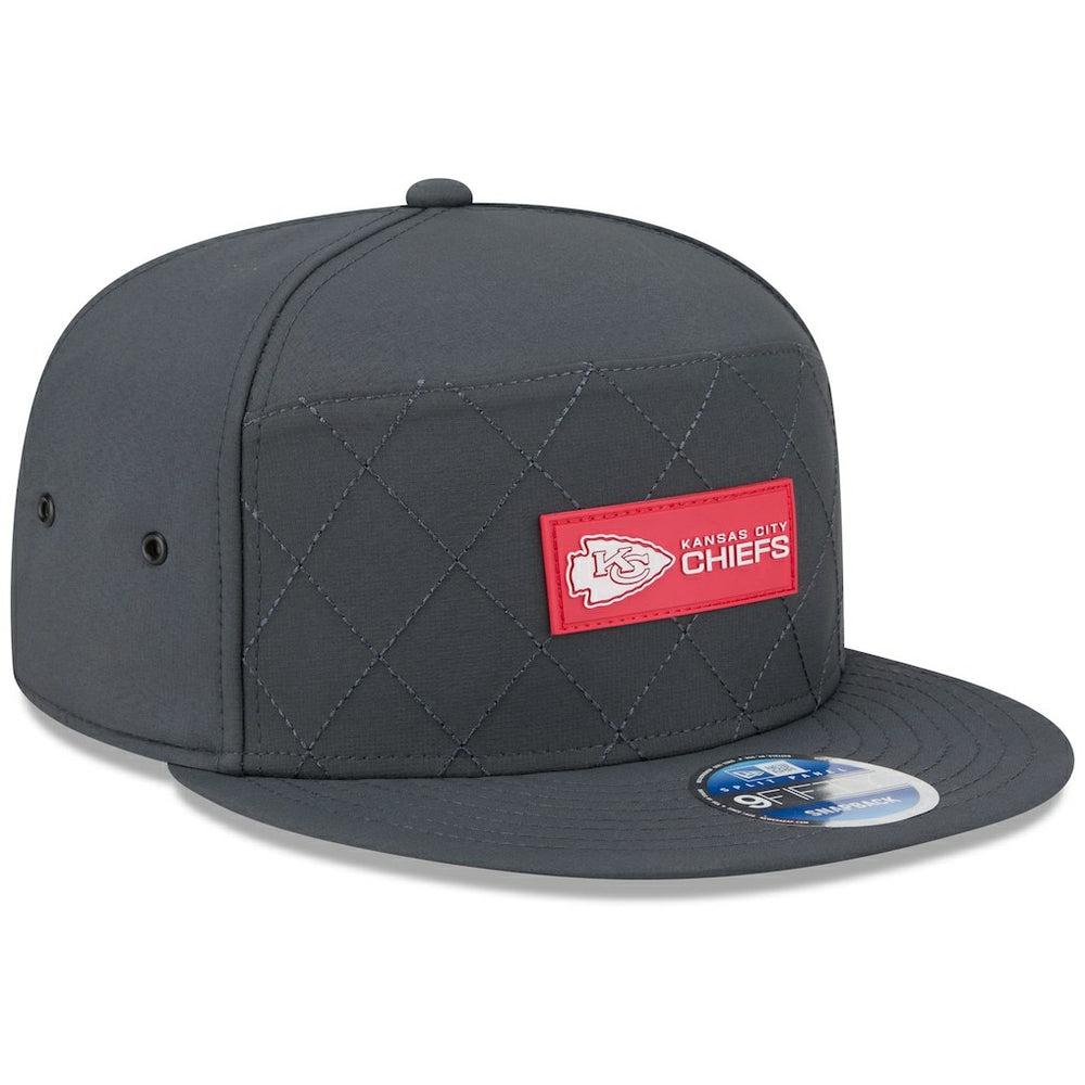 2025 Sideline Cold Weather Split Panel 9FIFTY Snapback Hat - Kansas City Chiefs