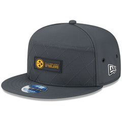 2025 Sideline Cold Weather Split Panel 9FIFTY Snapback Hat - Pittsburgh Steelers