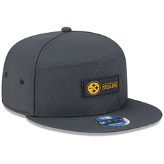 2025 Sideline Cold Weather Split Panel 9FIFTY Snapback Hat - Pittsburgh Steelers