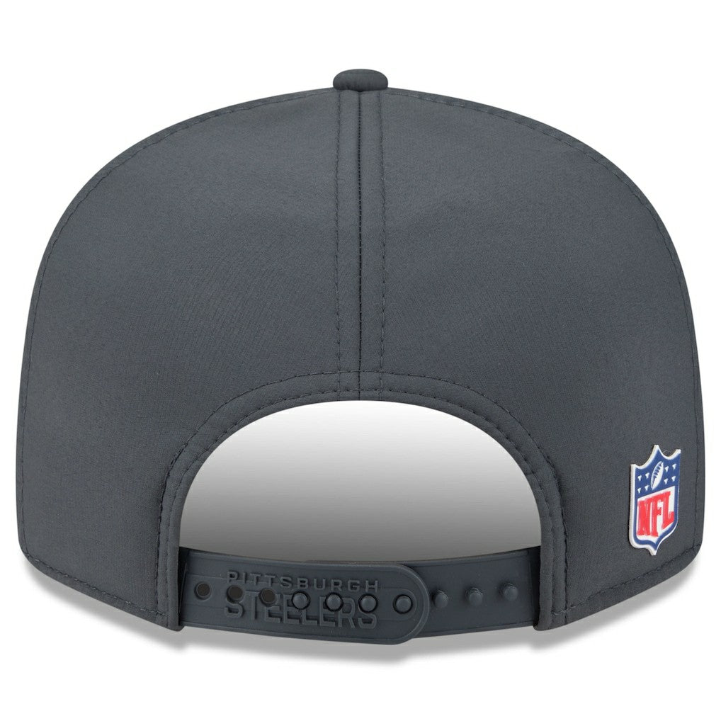 2025 Sideline Cold Weather Split Panel 9FIFTY Snapback Hat - Pittsburgh Steelers