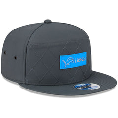 2025 Sideline Cold Weather Split Panel 9FIFTY Snapback Hat - Detroit Lions