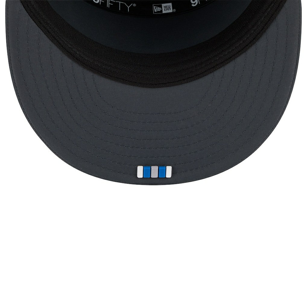 2025 Sideline Cold Weather Split Panel 9FIFTY Snapback Hat - Detroit Lions