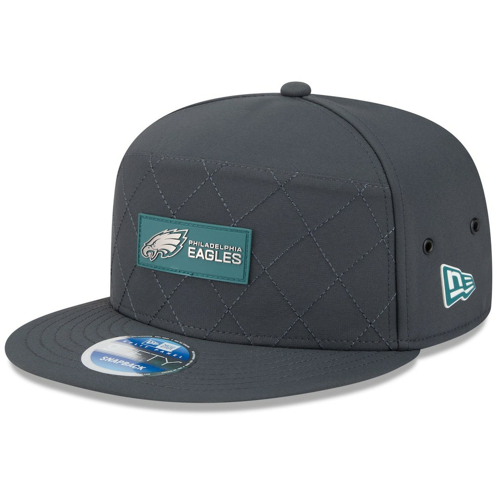 2025 Sideline Cold Weather Split Panel 9FIFTY Snapback Hat - Philadelphia Eagles