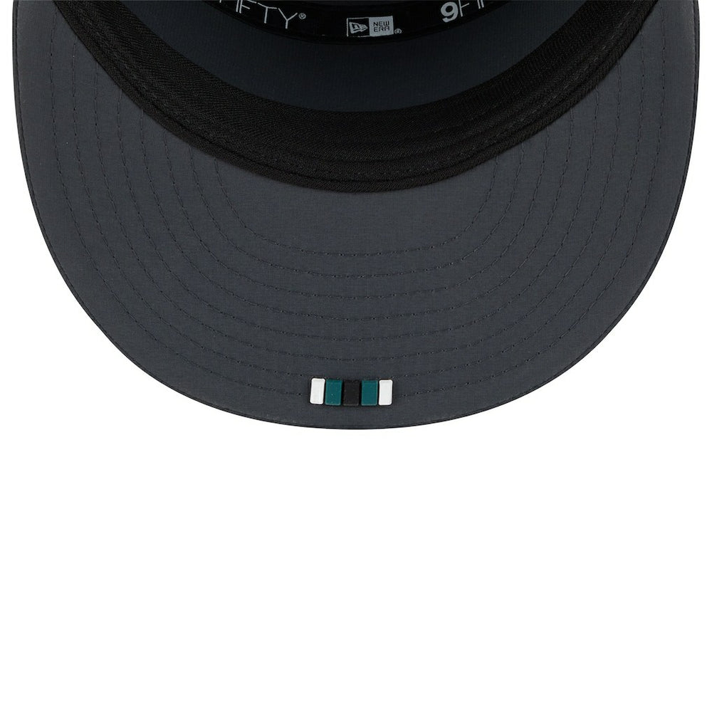 2025 Sideline Cold Weather Split Panel 9FIFTY Snapback Hat - Philadelphia Eagles