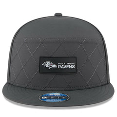 2025 Sideline Cold Weather Split Panel 9FIFTY Snapback Hat - Baltimore Ravens