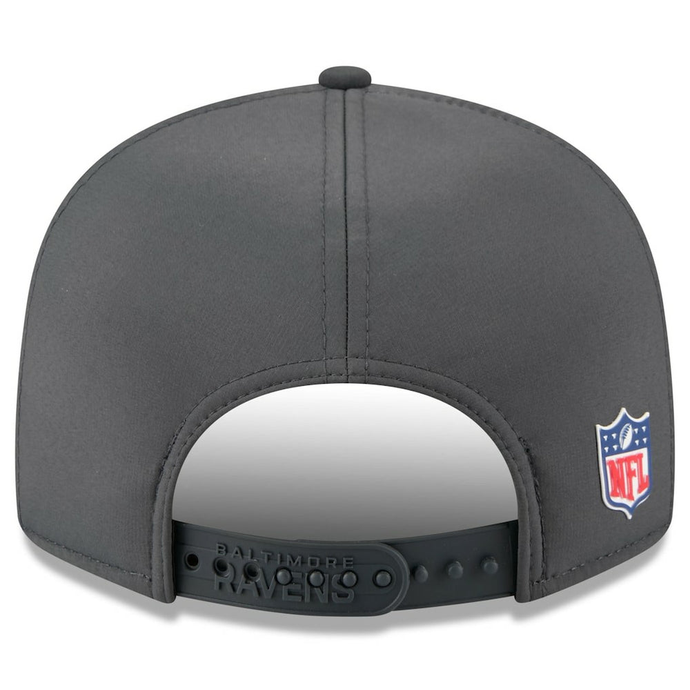 2025 Sideline Cold Weather Split Panel 9FIFTY Snapback Hat - Baltimore Ravens
