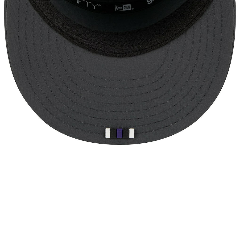 2025 Sideline Cold Weather Split Panel 9FIFTY Snapback Hat - Baltimore Ravens