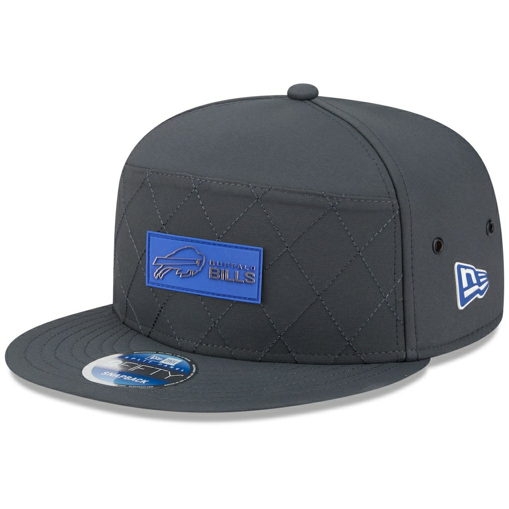 2025 Sideline Cold Weather Split Panel 9FIFTY Snapback Hat - Buffalo Bills