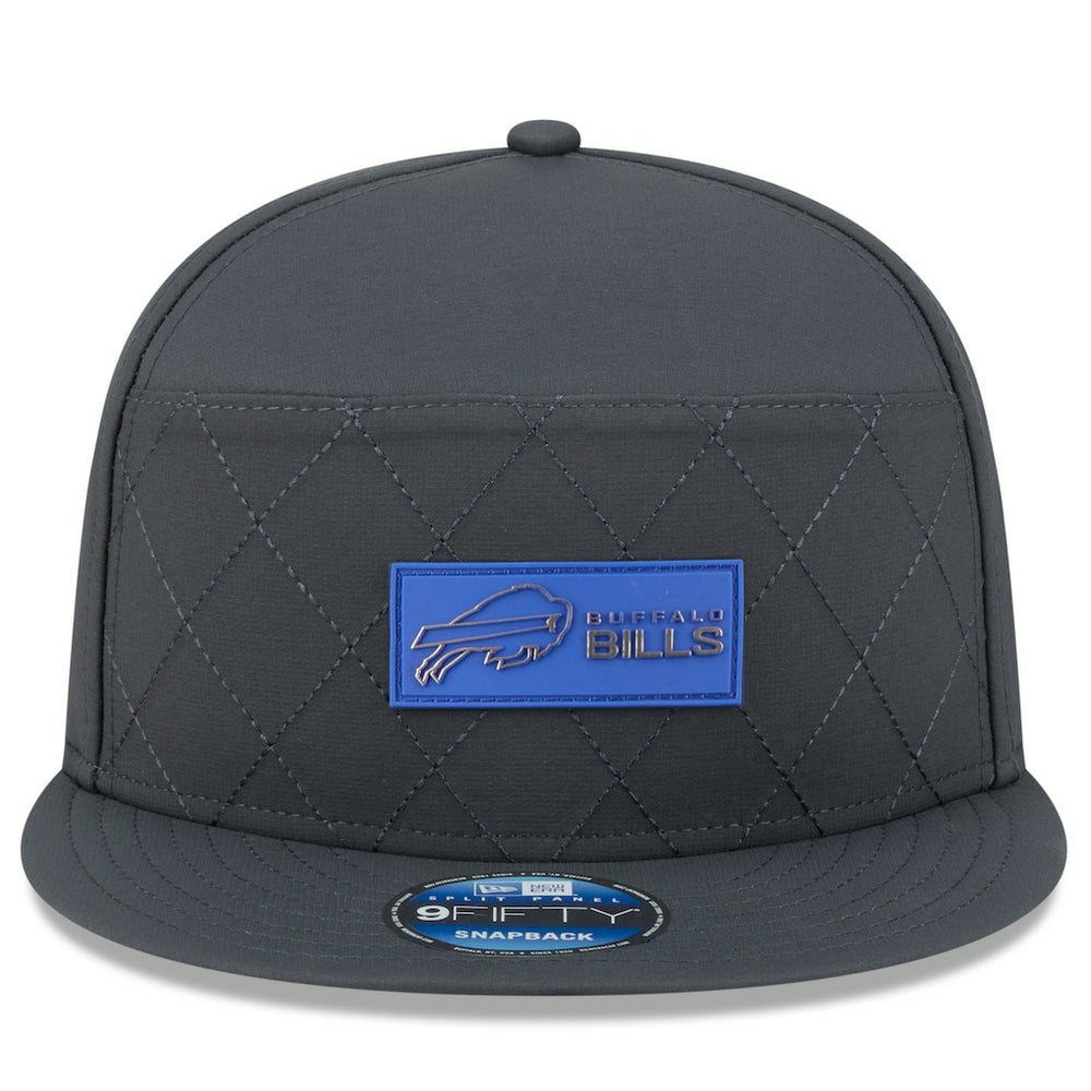 2025 Sideline Cold Weather Split Panel 9FIFTY Snapback Hat - Buffalo Bills