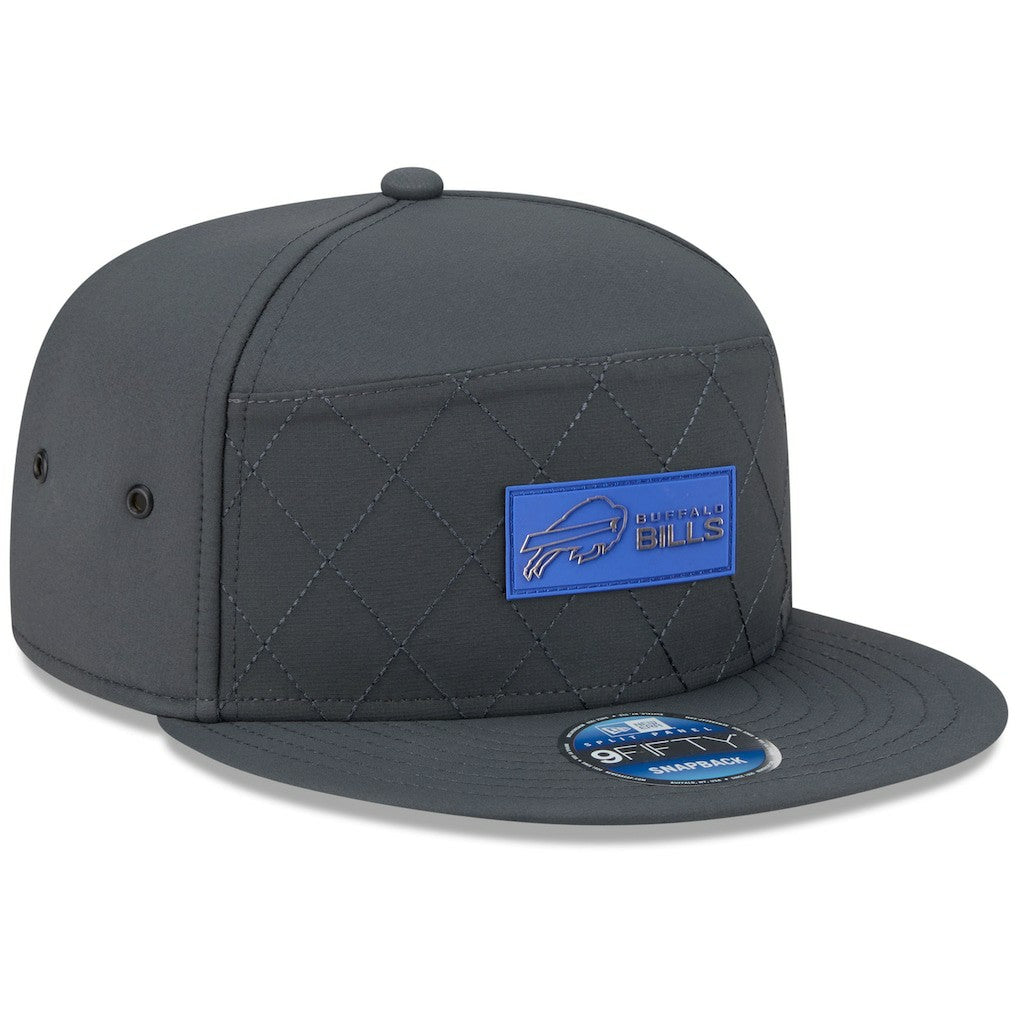 2025 Sideline Cold Weather Split Panel 9FIFTY Snapback Hat - Buffalo Bills