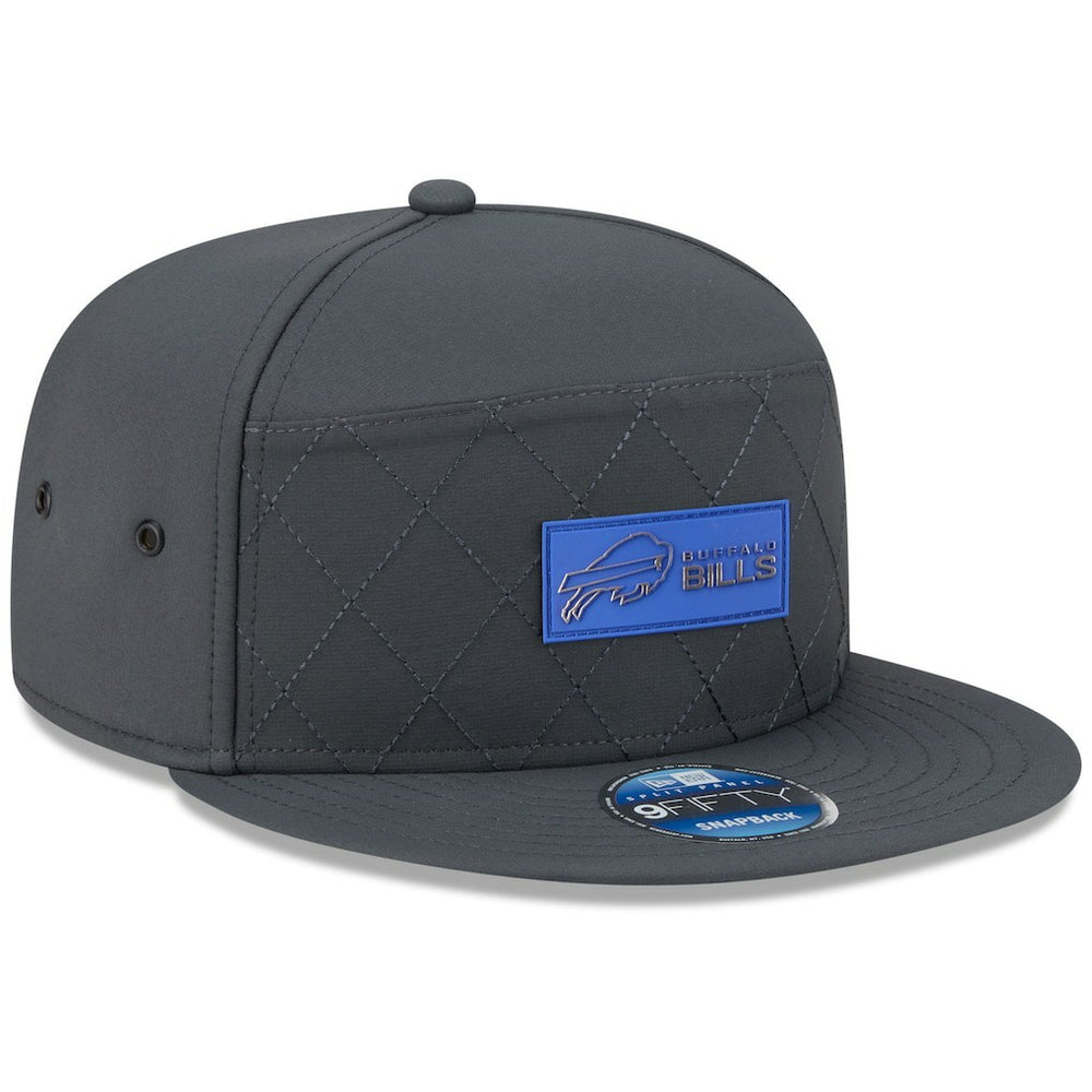 2025 Sideline Cold Weather Split Panel 9FIFTY Snapback Hat - Buffalo Bills