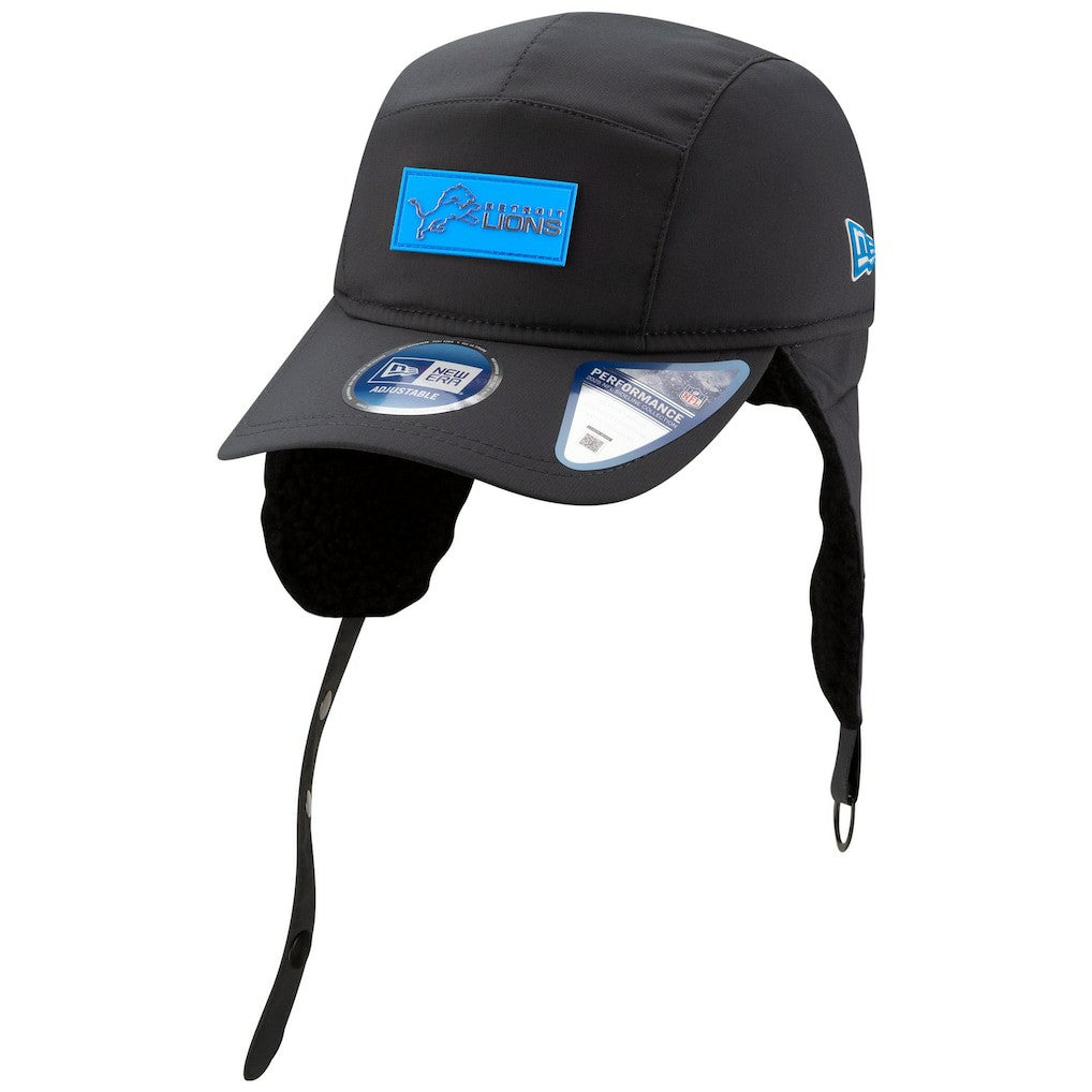 2025 Sideline Cold Weather Runner Dog Ear Adjustable Hat - Detroit Lions