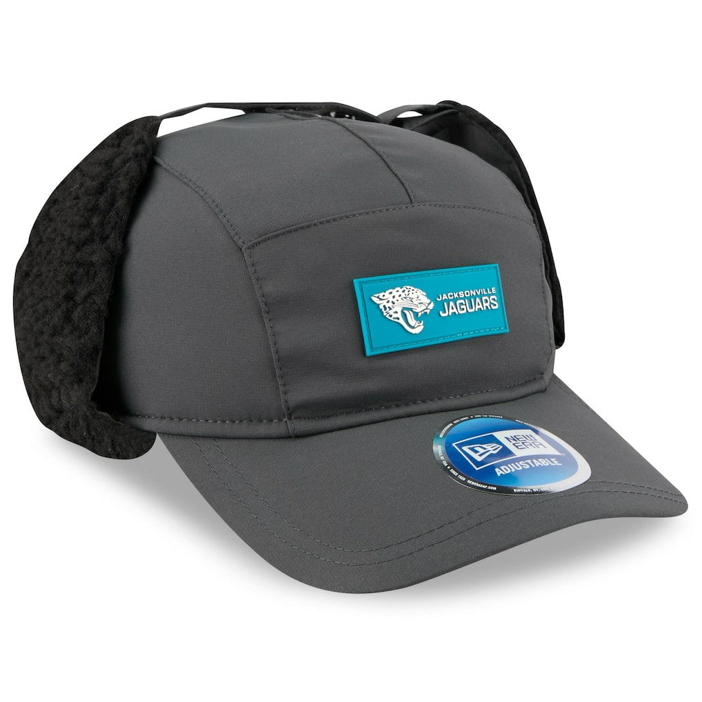 2025 Sideline Cold Weather Runner Dog Ear Adjustable Hat - Jacksonville Jaguars