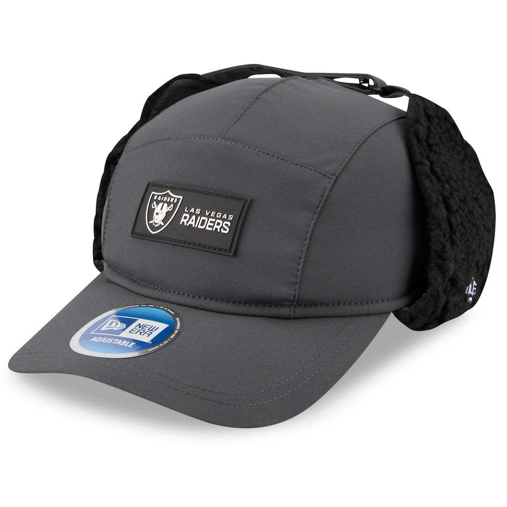 2025 Sideline Cold Weather Runner Dog Ear Adjustable Hat - Las Vegas Raiders