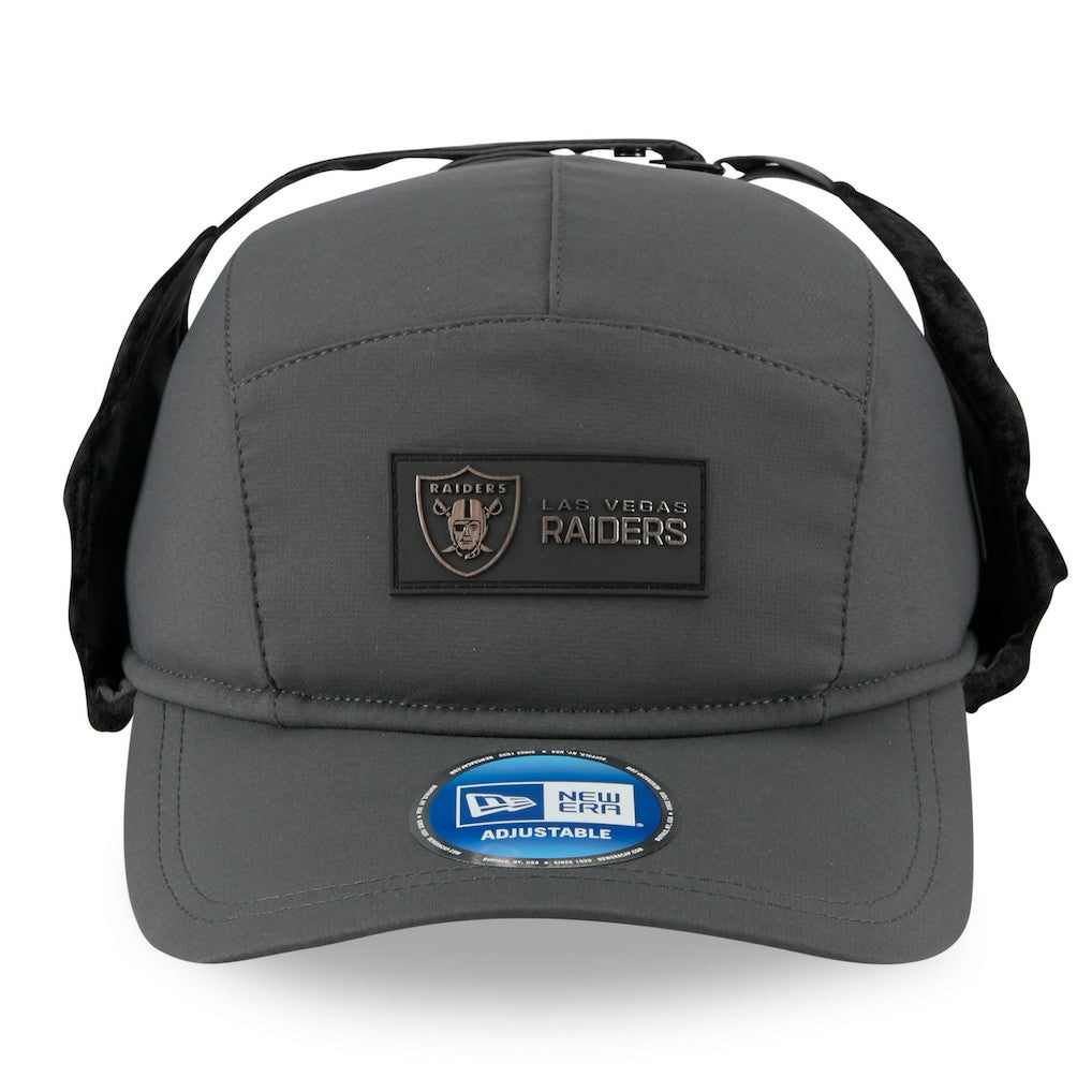 2025 Sideline Cold Weather Runner Dog Ear Adjustable Hat - Las Vegas Raiders