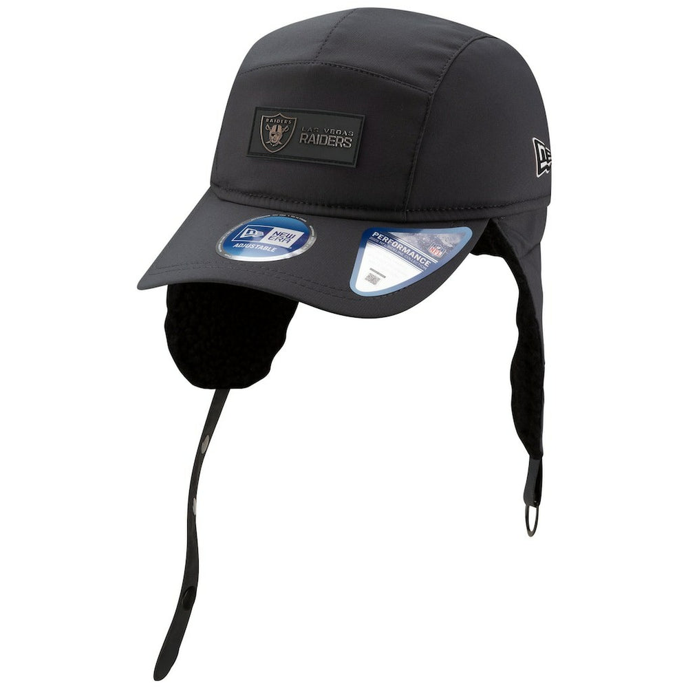 2025 Sideline Cold Weather Runner Dog Ear Adjustable Hat - Las Vegas Raiders
