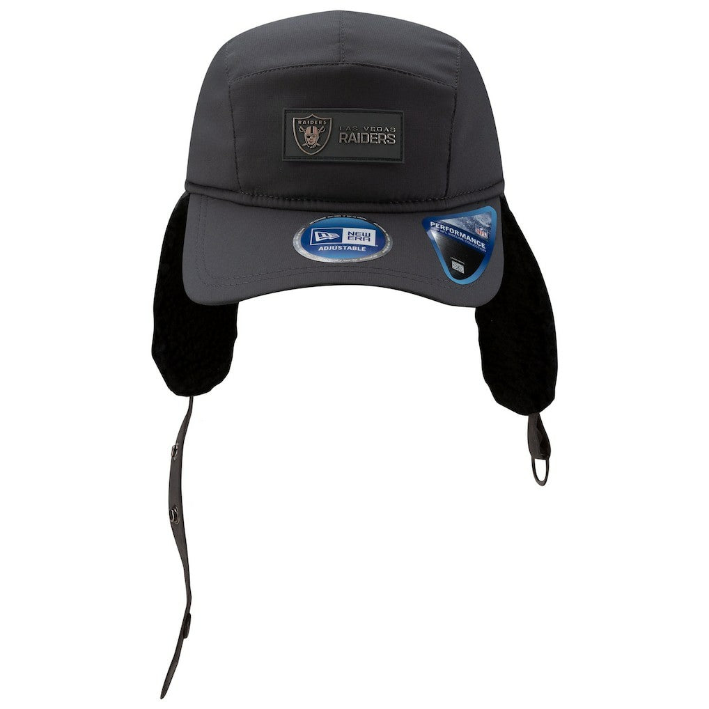 2025 Sideline Cold Weather Runner Dog Ear Adjustable Hat - Las Vegas Raiders