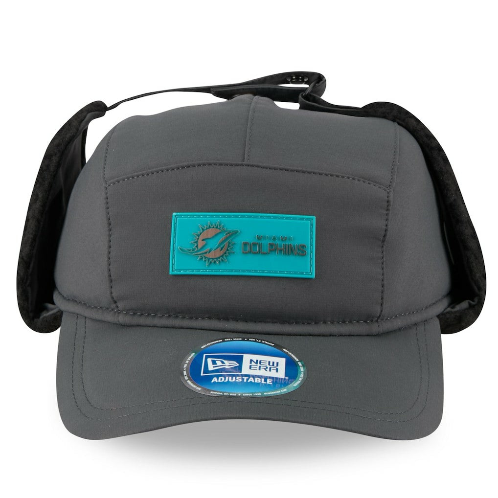2025 Sideline Cold Weather Runner Dog Ear Adjustable Hat - Miami Dolphins