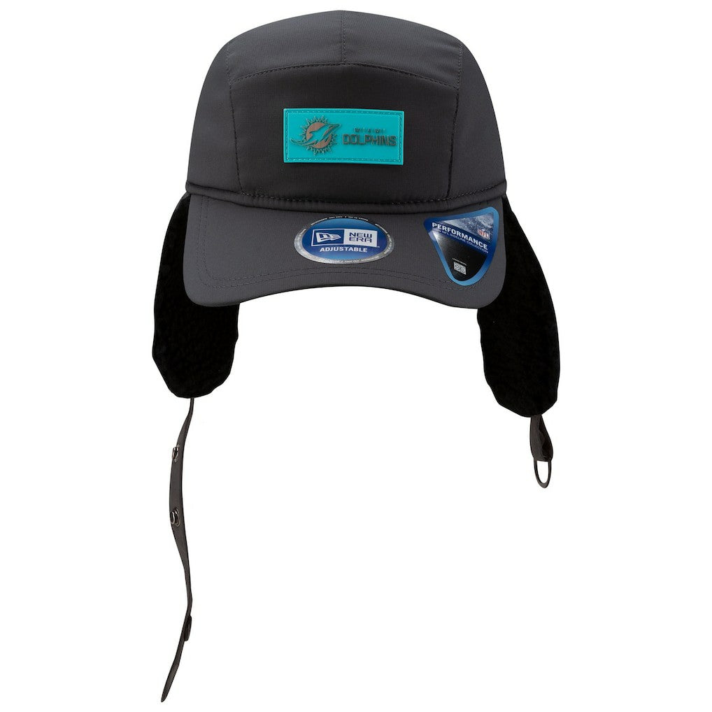 2025 Sideline Cold Weather Runner Dog Ear Adjustable Hat - Miami Dolphins