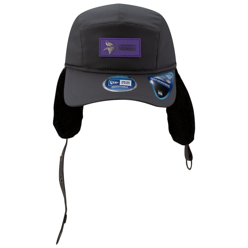 2025 Sideline Cold Weather Runner Dog Ear Adjustable Hat - Minnesota Vikings