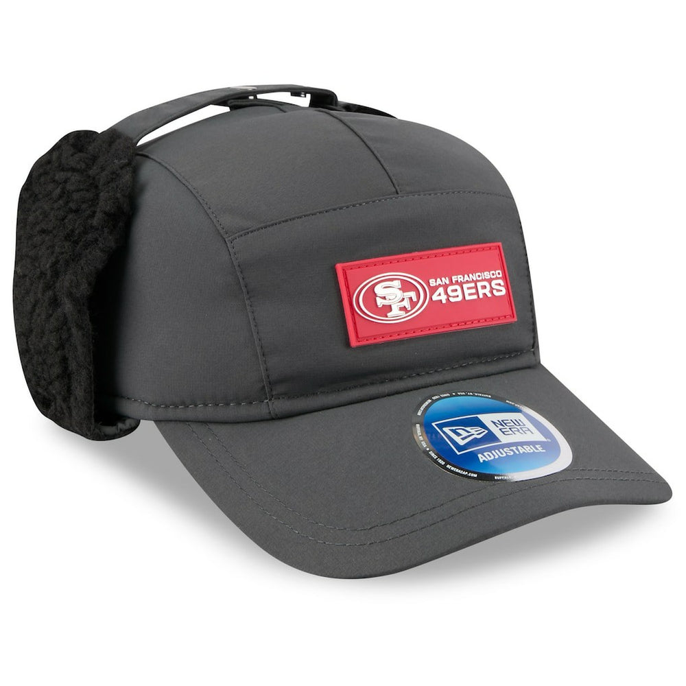 2025 Sideline Cold Weather Runner Dog Ear Adjustable Hat - San Francisco 49ers
