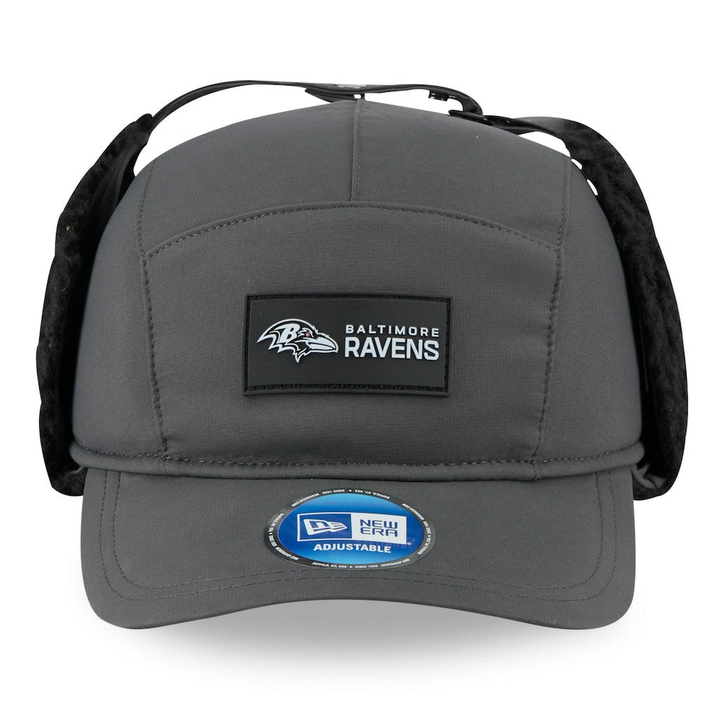2025 Sideline Cold Weather Runner Dog Ear Adjustable Hat - Baltimore Ravens