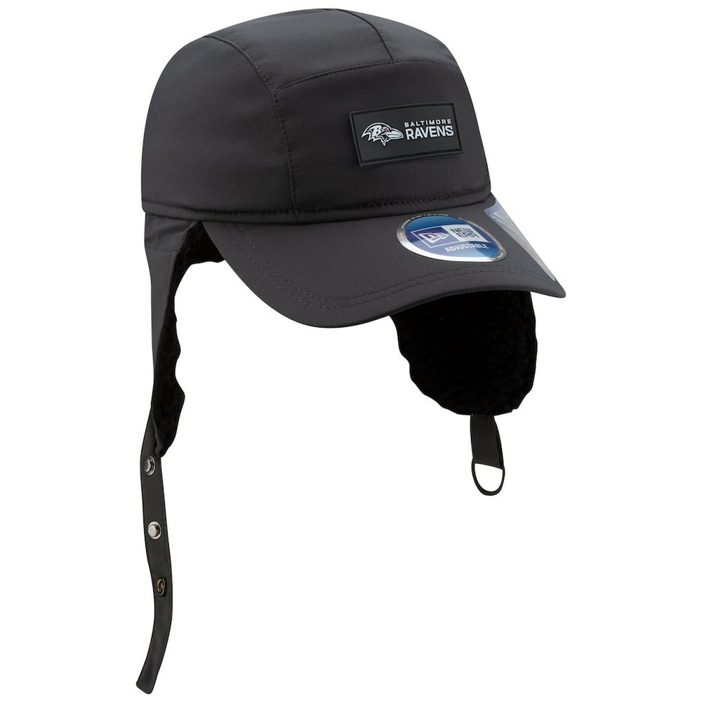 2025 Sideline Cold Weather Runner Dog Ear Adjustable Hat - Baltimore Ravens