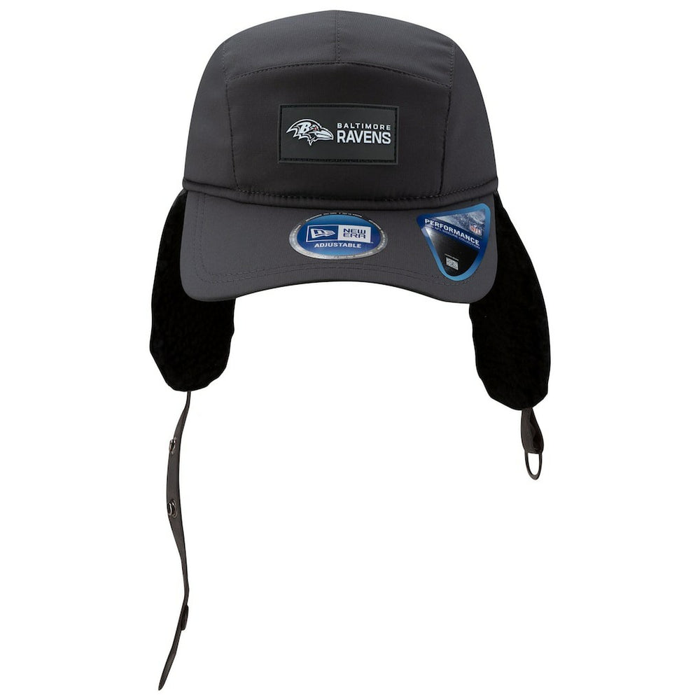 2025 Sideline Cold Weather Runner Dog Ear Adjustable Hat - Baltimore Ravens