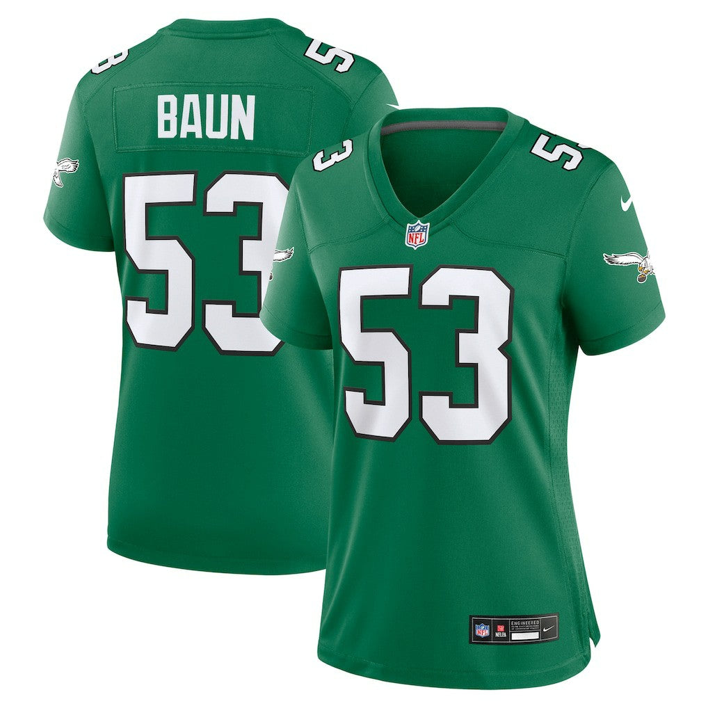 Zack Baun  Women's Alternate Game Jersey - Philadelphia Eagles