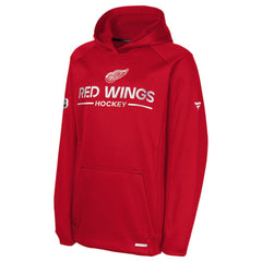 NHL Red Detroit Red Wings Fanatics Youth Authentic Pro Rink Raglan Hoodie