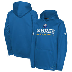 NHL Royal Buffalo Sabres Fanatics Youth Authentic Pro Rink Raglan Hoodie
