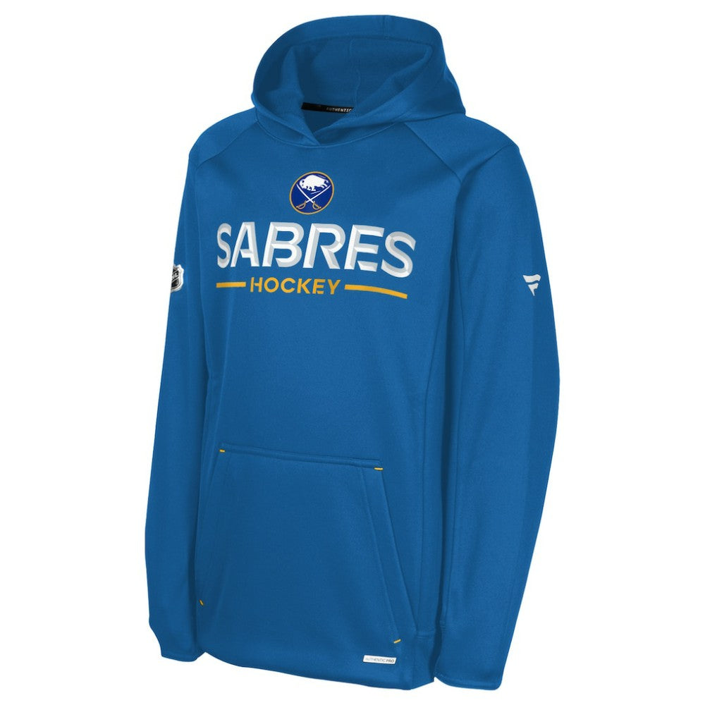 NHL Royal Buffalo Sabres Fanatics Youth Authentic Pro Rink Raglan Hoodie