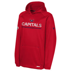NHL Red Washington Capitals Fanatics Youth Authentic Pro Rink Raglan Hoodie