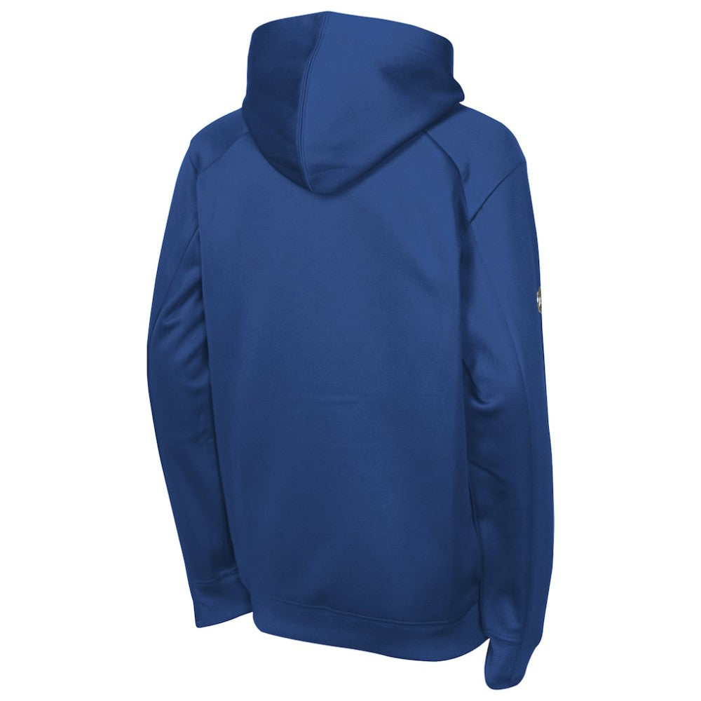 NHL Blue Vancouver Canucks Fanatics Youth Authentic Pro Rink Raglan Hoodie