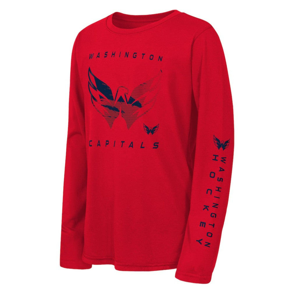 NHL Red Washington Capitals Outerstuff Youth Seize the Win Long Sleeve T-Shirt