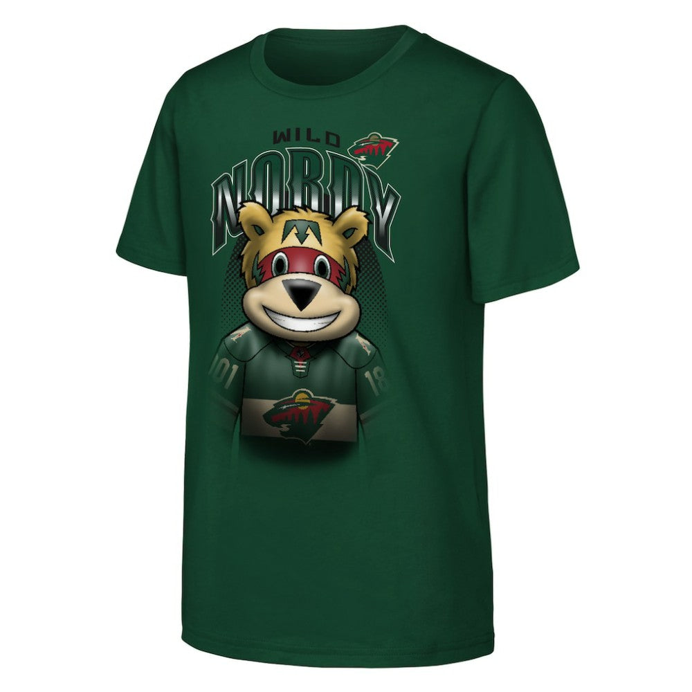 NHL Green Minnesota Wild Outerstuff Youth Mascot Highlight T-Shirt