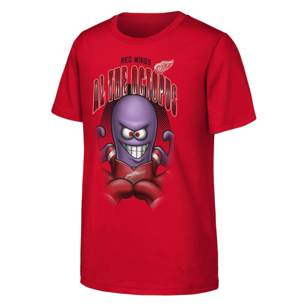 NHL Red Detroit Red Wings Outerstuff Youth Mascot Highlight T-Shirt