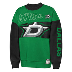 NHL Kelly Green/Black Dallas Stars Outerstuff Youth Impact Player Sweatshirt