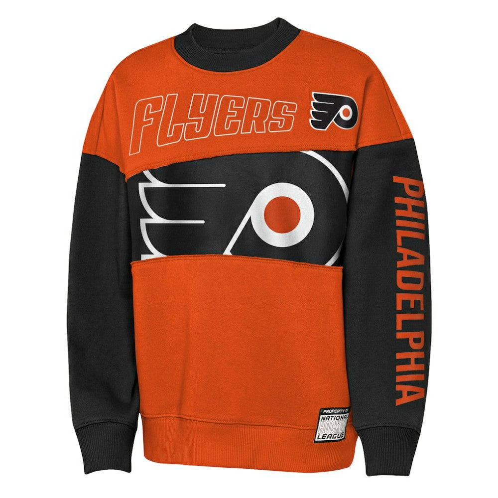 NHL Orange/Black Philadelphia Flyers Outerstuff Youth Impact Player Sweatshirt