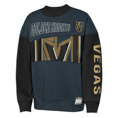 NHL Steel/Black Vegas Golden Knights Outerstuff Youth Impact Player Sweatshirt