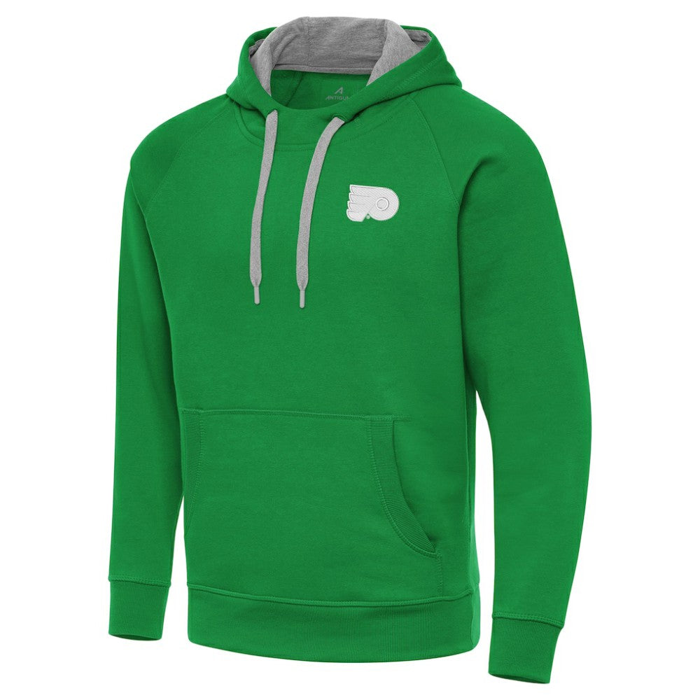 NHL Kelly Green Philadelphia Flyers Antigua St. Patrick's Day Victory Pullover Hoodie
