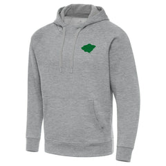 NHL Heather Gray Minnesota Wild Antigua St. Patrick's Day Victory Pullover Hoodie