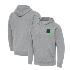NHL Heather Gray New York Rangers Antigua St. Patrick's Day Victory Pullover Hoodie