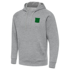 NHL Heather Gray New York Rangers Antigua St. Patrick's Day Victory Pullover Hoodie